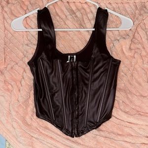 JNK black corset top SMALL